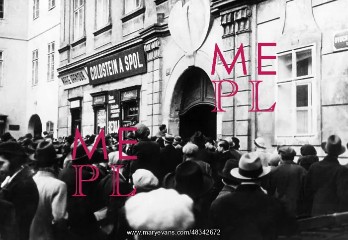 : Fight over insignia in Prague, around 1934 : Fight over insignia in Prague, around 1934