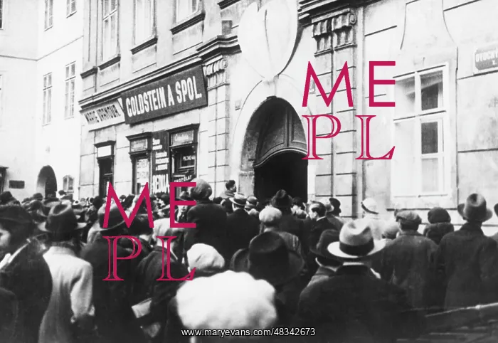 : Fight over insignia in Prague, around 1934 : Fight over insignia in Prague, around 1934