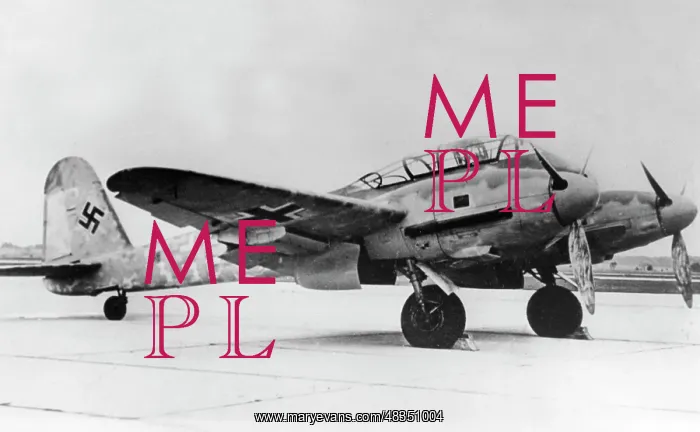 : Fighter (destroyer) Messerschmitt Me 410, 1942 : Fighter (destroyer) Messerschmitt Me 410, 1942