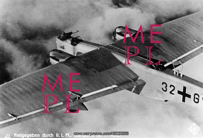 : Fighter plane in dogfight, 1937 : Fighter plane in dogfight, 1937