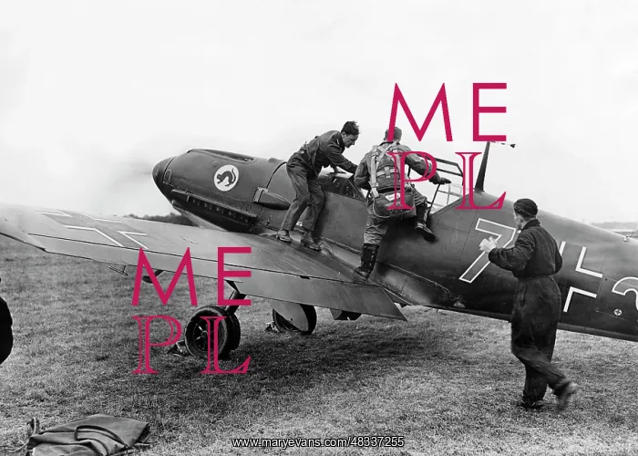: Fighter plane Messerschmitt Me 109, 1940 : Fighter plane Messerschmitt Me 109, 1940