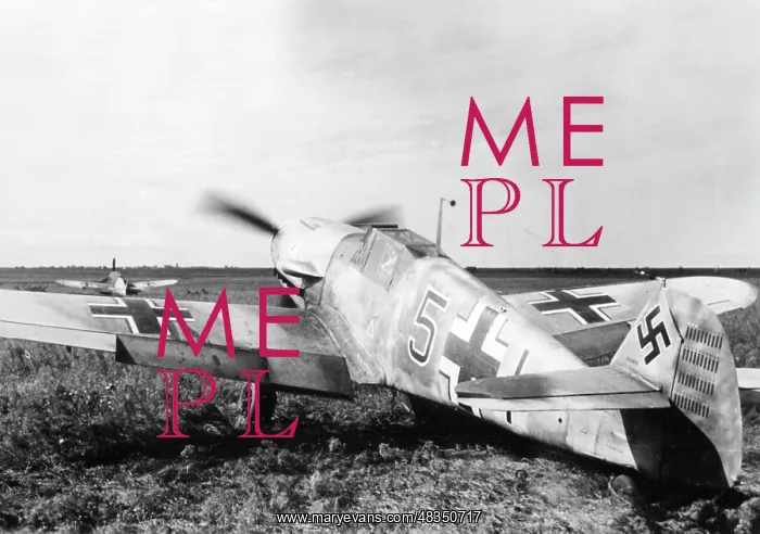 : Fighter plane Messerschmitt Me 109, 1940 : Fighter plane Messerschmitt Me 109, 1940
