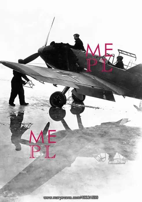 : Fighter plane Messerschmitt Me 109, 1941 : Fighter plane Messerschmitt Me 109, 1941