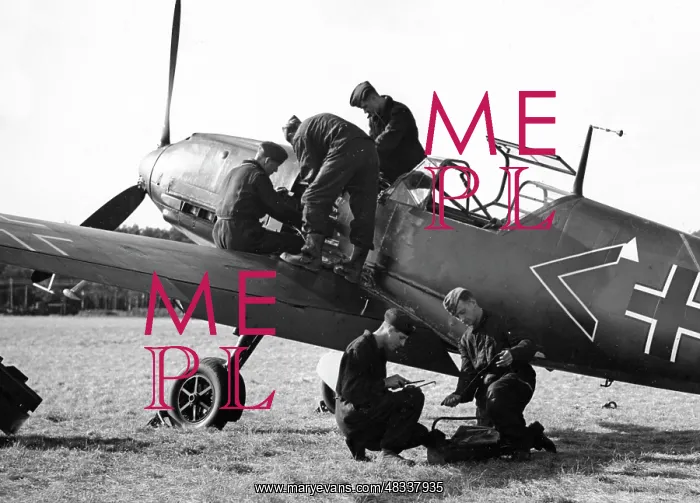 : Fighter plane Messerschmitt Me 109, 1941 : Fighter plane Messerschmitt Me 109, 1941
