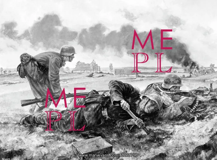 : Fighting by Rudolf G. Werner, 1942 : Fighting by Rudolf G. Werner, 1942