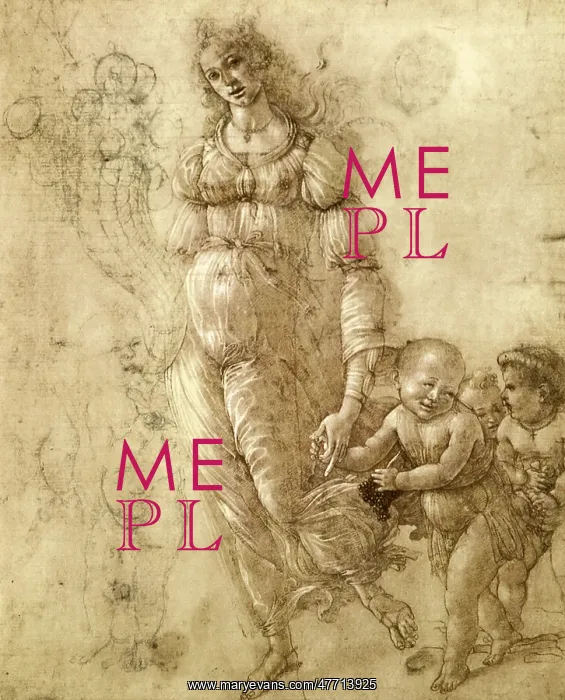 : Figure of Abundance, by Botticelli : Figure of Abundance, by Botticelli