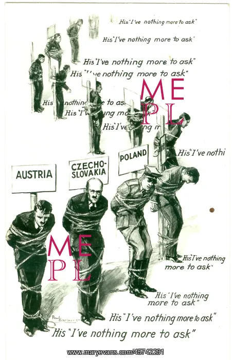 : Figure drawings of annexed countries on execution posts : Figure drawings of annexed countries on execution posts