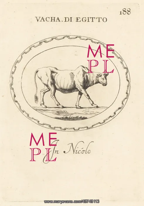 : Figure of an Egyptian cow : Figure of an Egyptian cow
