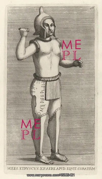 : Figure of an Etruscan warrior, perhaps Halaesus : Figure of an Etruscan warrior, perhaps Halaesus