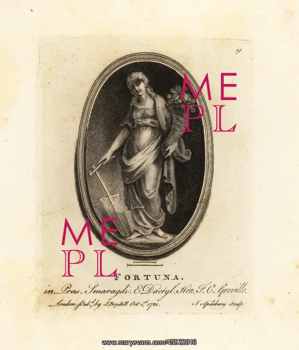 : Figure of Fortuna, the goddess of fortune : Figure of Fortuna, the goddess of fortune