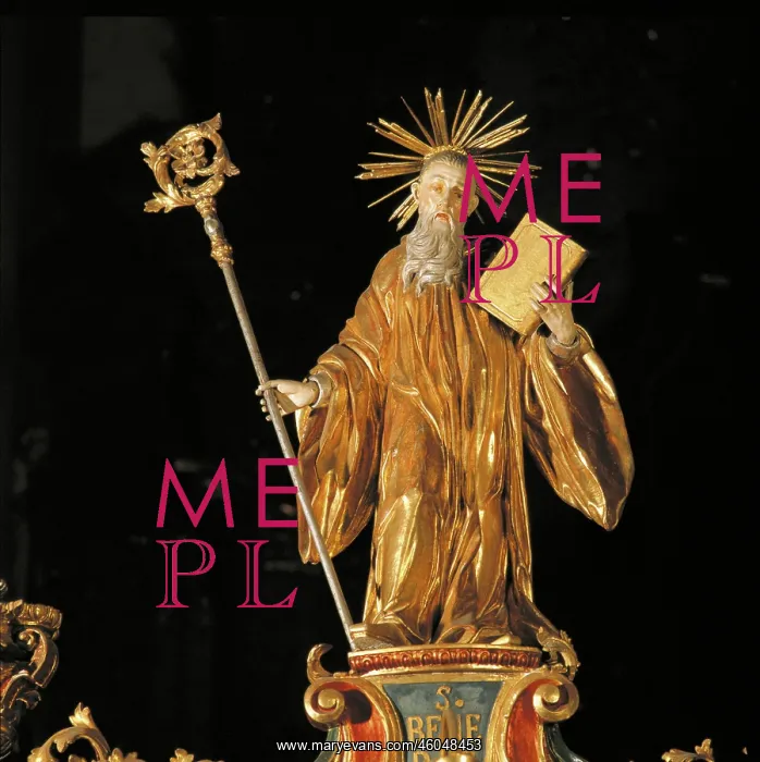 : Figure of the Holy Benedict by Matthias Markh : Figure of the Holy Benedict by Matthias Markh