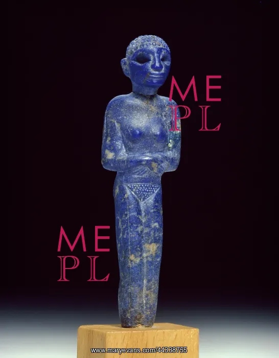 : figure of a lapis lazuli woman : figure of a lapis lazuli woman