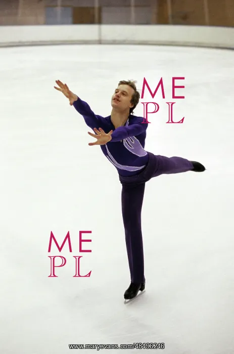 : Figure skater Vladimir Kotin, 1981 : Figure skater Vladimir Kotin, 1981