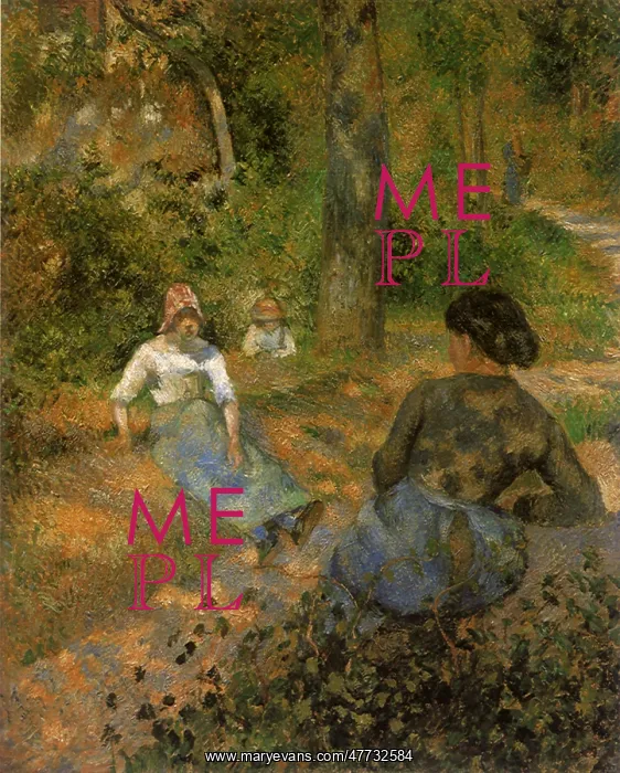 : Figure Study in Open Air, Sunlight Effect, Camille Pissarro : Figure Study in Open Air, Sunlight Effect, Camille Pissarro