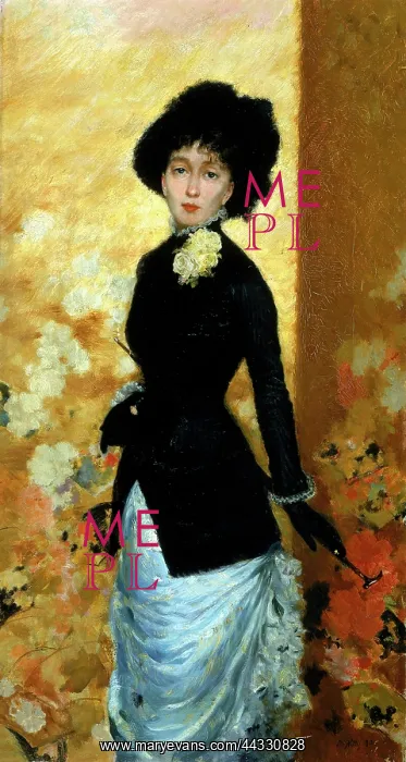 : Figure of woman. Painting by : Figure of woman. Painting by