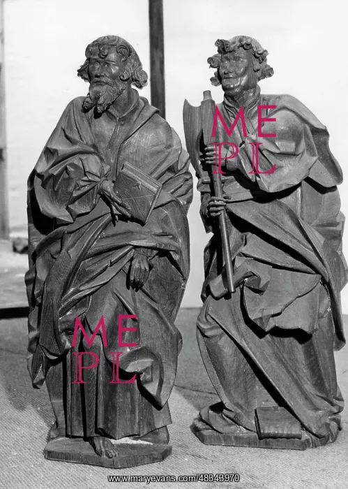 : Figures of the apostles from Guestrower Cathedral, ca. 1930s : Figures of the apostles from Guestrower Cathedral, ca. 1930s