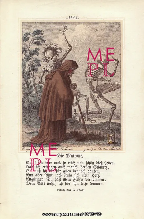  : Two figures of Death, one with a stickado