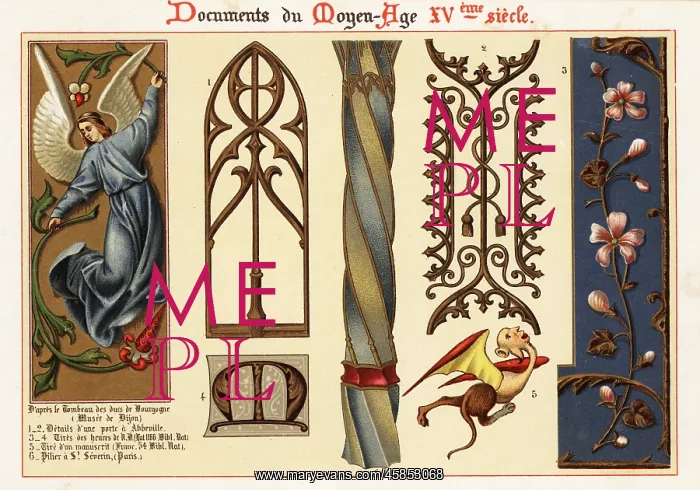 : Figures and elements from medieval churches and : Figures and elements from medieval churches and