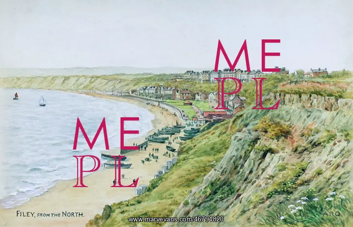 : Filey, North Yorkshire, viewed from the north : Filey, North Yorkshire, viewed from the north