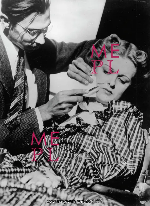 : The film actress Joan Bennett suffered : The film actress Joan Bennett suffered