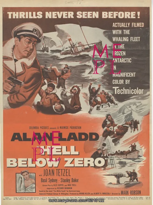 : film adverts - hell below zero, film, advert : film adverts - hell below zero, film, advert