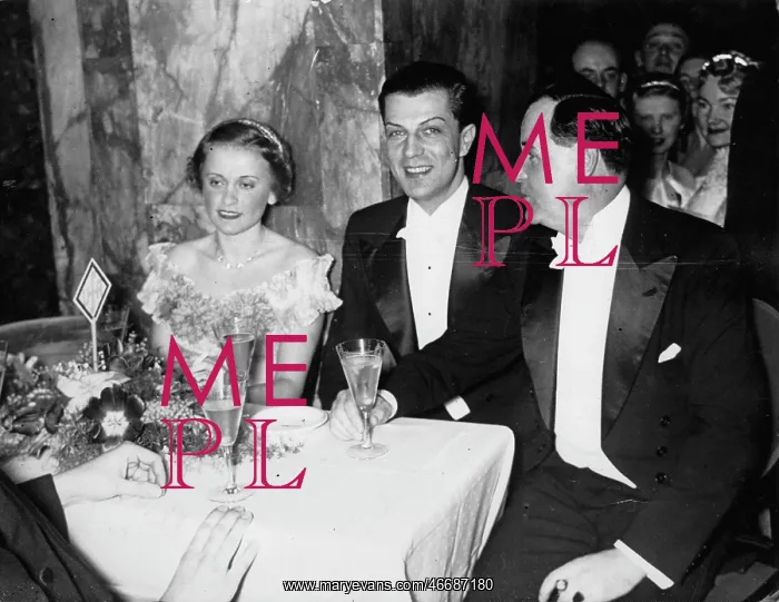 : Film Ball. The actors Luise Ullrich and Viktor de Kowa and Hans Adalbert Schlettow : Film Ball. The actors Luise Ullrich and Viktor de Kowa and Hans Adalbert Schlettow