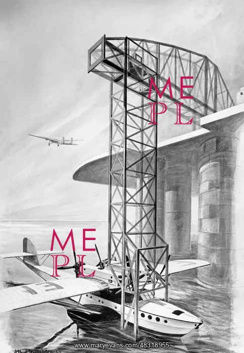 : Film set of F.P.1 Doesn't Answer, 1932 : Film set of F.P.1 Doesn't Answer, 1932