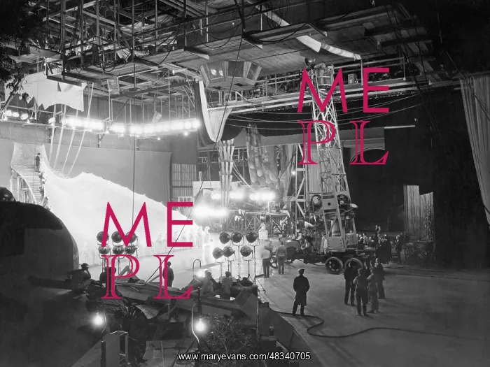 : Film set for The King of Jazz, 1930 : Film set for The King of Jazz, 1930