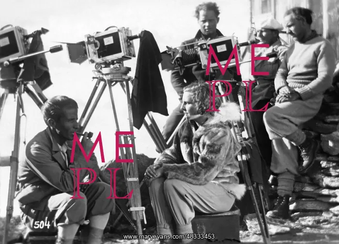: Filming of Storms over Mont Blanc, 1930 : Filming of Storms over Mont Blanc, 1930