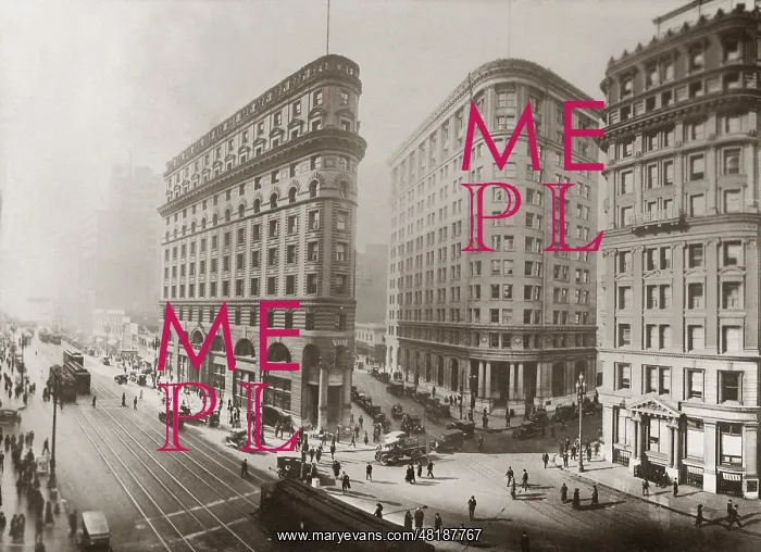 : The financial district in San Francisco : The financial district in San Francisco