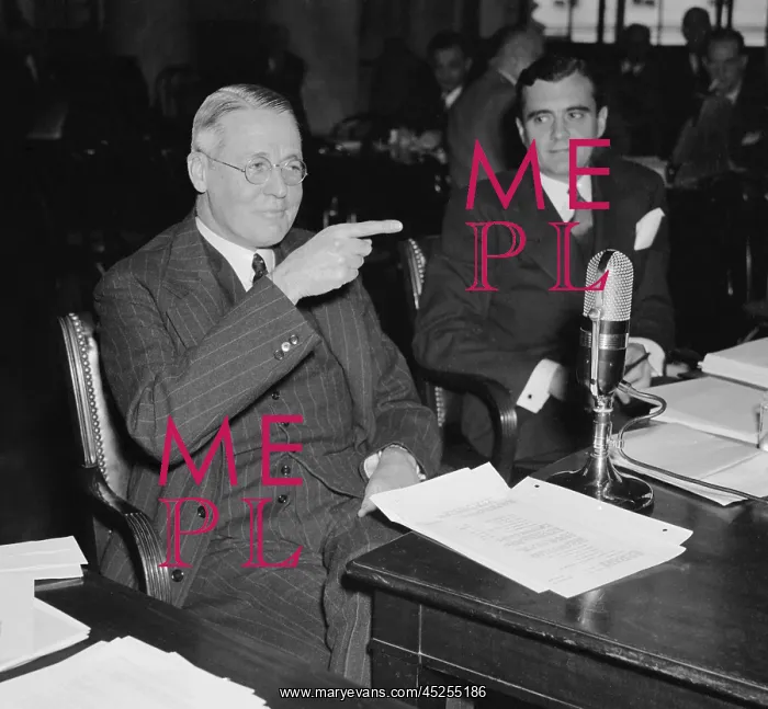 : Financier George Whitney, testifies to Congress : Financier George Whitney, testifies to Congress