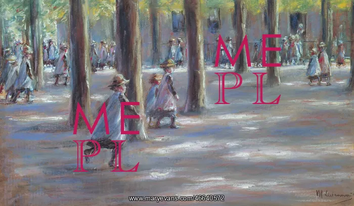 : fine arts, Liebermann, Max, (1847 - 1935), painting : fine arts, Liebermann, Max, (1847 - 1935), painting