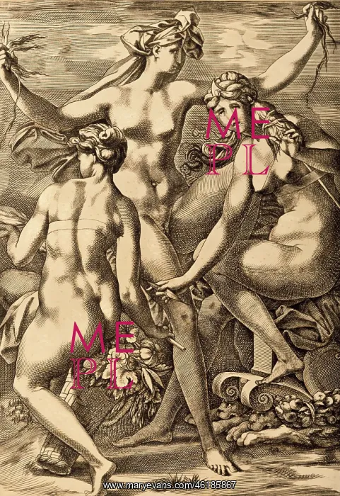  : fine arts, Mannerism, etching, The three Parcae