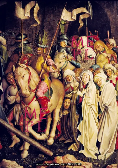 : fine arts, Middle Ages, Germany, painting, Kreuztragung : fine arts, Middle Ages, Germany, painting, Kreuztragung