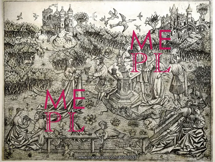 : fine arts, Middle Ages, mediaeval, copper engraving : fine arts, Middle Ages, mediaeval, copper engraving