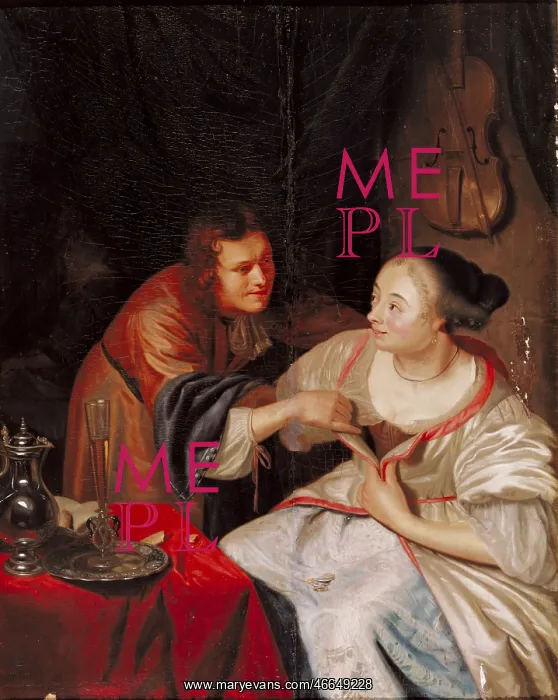 : fine arts, Mieris, Frans van, the Elder (1633 : fine arts, Mieris, Frans van, the Elder (1633