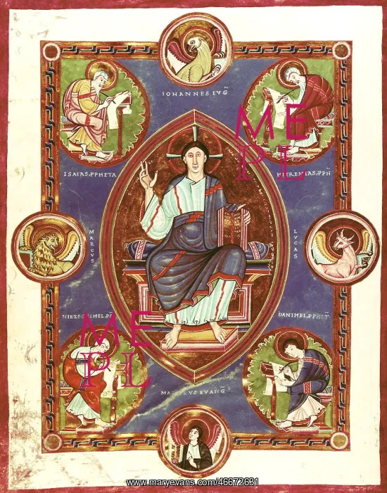 : fine arts, religious art, book, Echternach Codex : fine arts, religious art, book, Echternach Codex