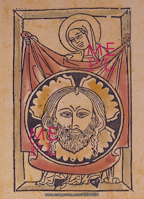 : fine arts, religious art, Saint Veronica with : fine arts, religious art, Saint Veronica with