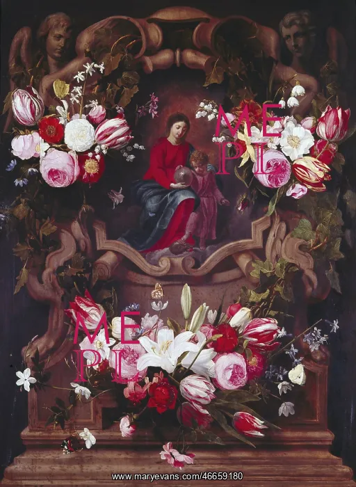 : fine arts, Seghers, Daniel, (1590 - 1661), painting : fine arts, Seghers, Daniel, (1590 - 1661), painting