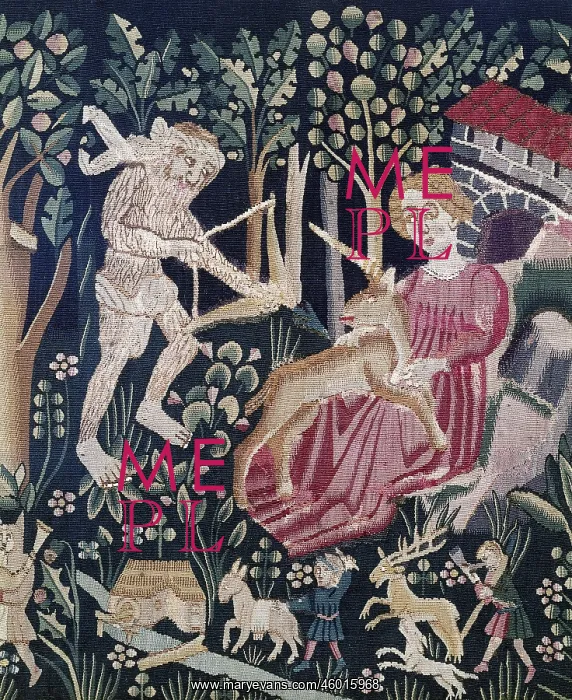 : fine arts, tapestry, Unicorn hunt, detail, Franconia : fine arts, tapestry, Unicorn hunt, detail, Franconia