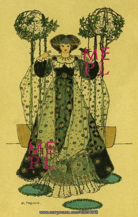 : Finely dressed lady with a bird : Finely dressed lady with a bird