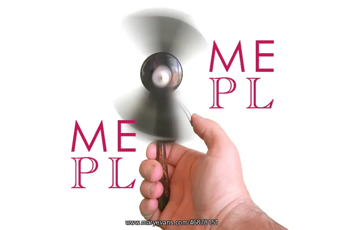 : Finger powered fan : Finger powered fan