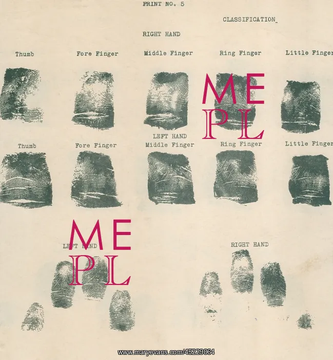 : Fingerprint record sheet.? : Fingerprint record sheet.?
