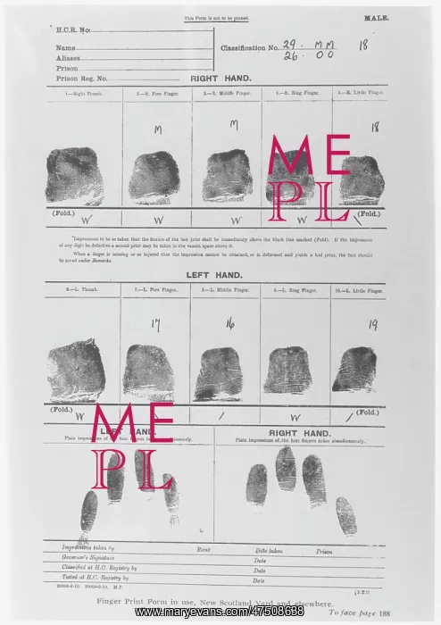 : FINGERPRINT SHEET : FINGERPRINT SHEET