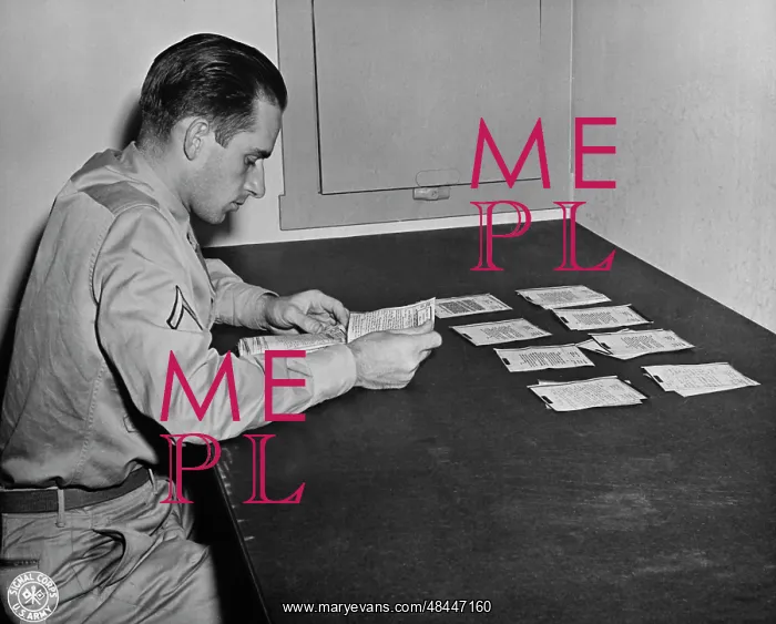 : Finished V-mail letters are sorted and prepared : Finished V-mail letters are sorted and prepared
