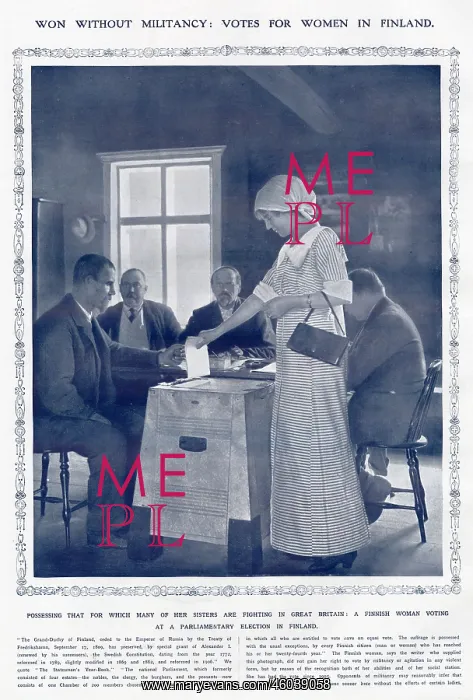 : A Finnish woman votes 1913 : A Finnish woman votes 1913