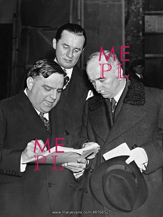 : Fiorello La Guardia, Thomas Sidlo and Edvard Benes, 1939 : Fiorello La Guardia, Thomas Sidlo and Edvard Benes, 1939