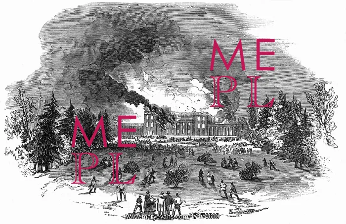 : Fire at Caversham Park, Reading, Berkshire : Fire at Caversham Park, Reading, Berkshire