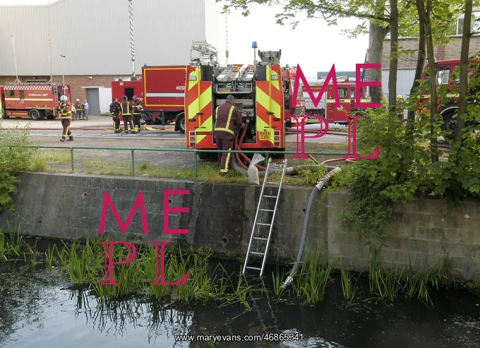 : Fire at commercial premises, 2 Restmor Way, Sutton : Fire at commercial premises, 2 Restmor Way, Sutton