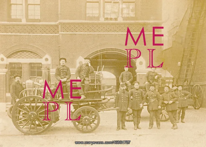  : Fire crew and horse drawn pump
